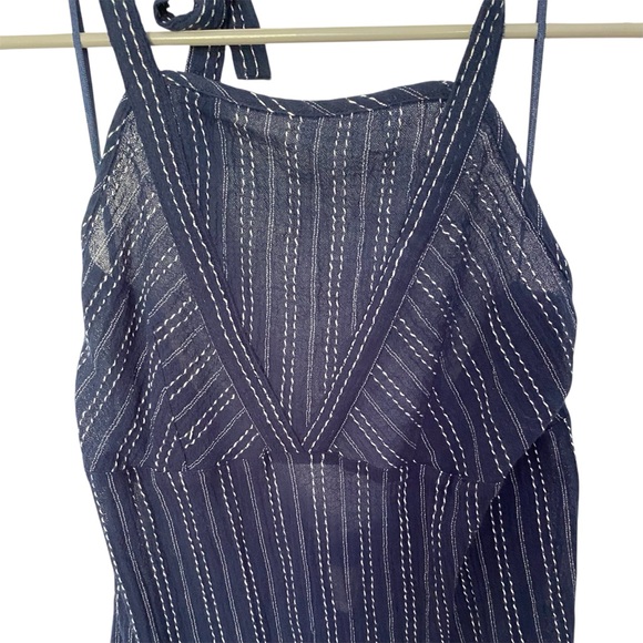 Roxy I Feel Sea Halter Top Navy Blue size Large NWT - Picture 3 of 8